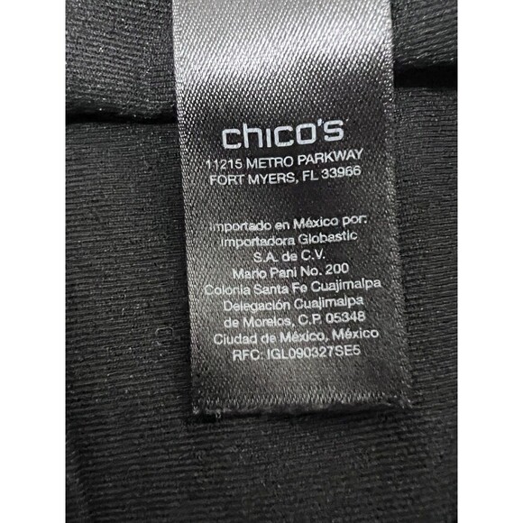 Chicos Travelers Black Pull‎ On Straight Leg Travel  Pants Women Size Medium (1) - Picture 7 of 10